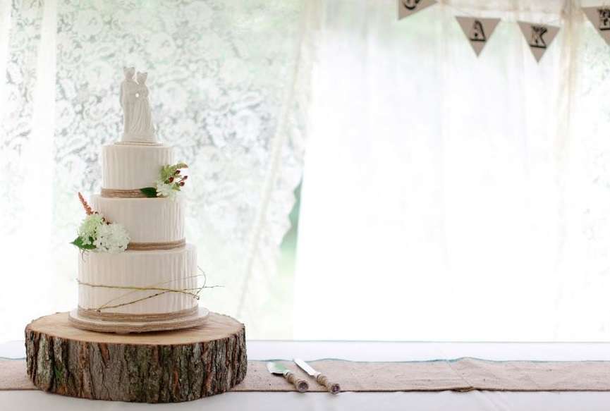 Wedding cake boho chic