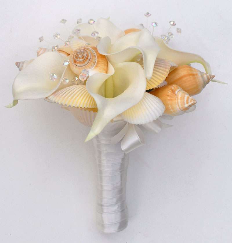 Bouquet a tema marino per la sposa