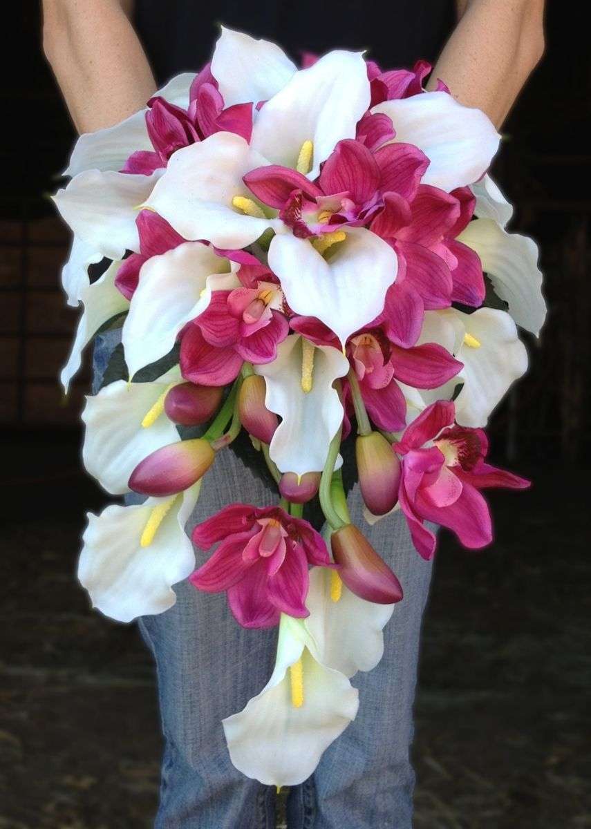 Bouquet da sposa a cascata