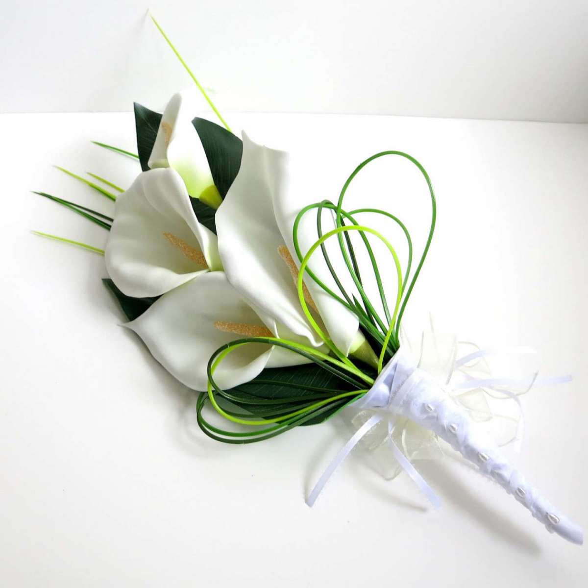 Bouquet minimal bianco