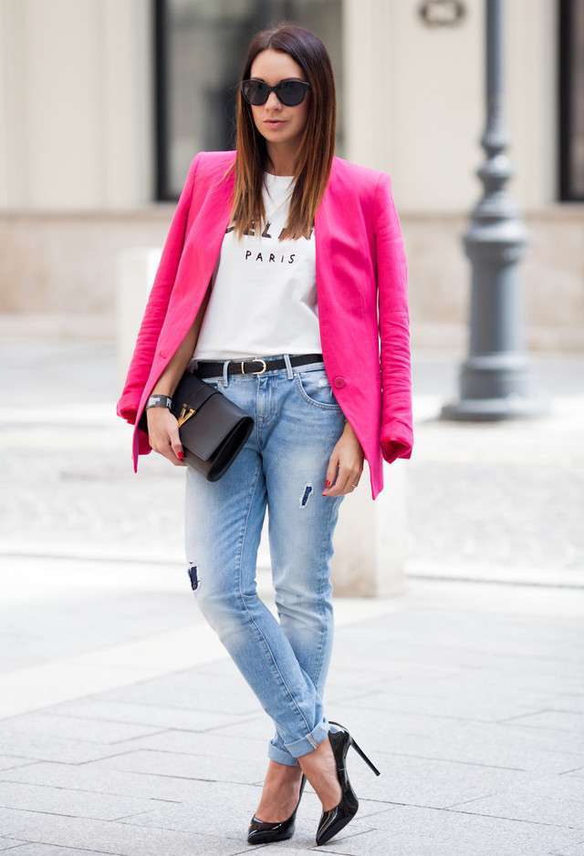 Il denim e il fucsia