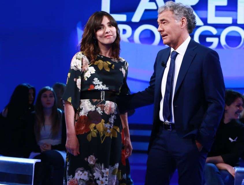 Massimo Giletti con Ambra Angiolini