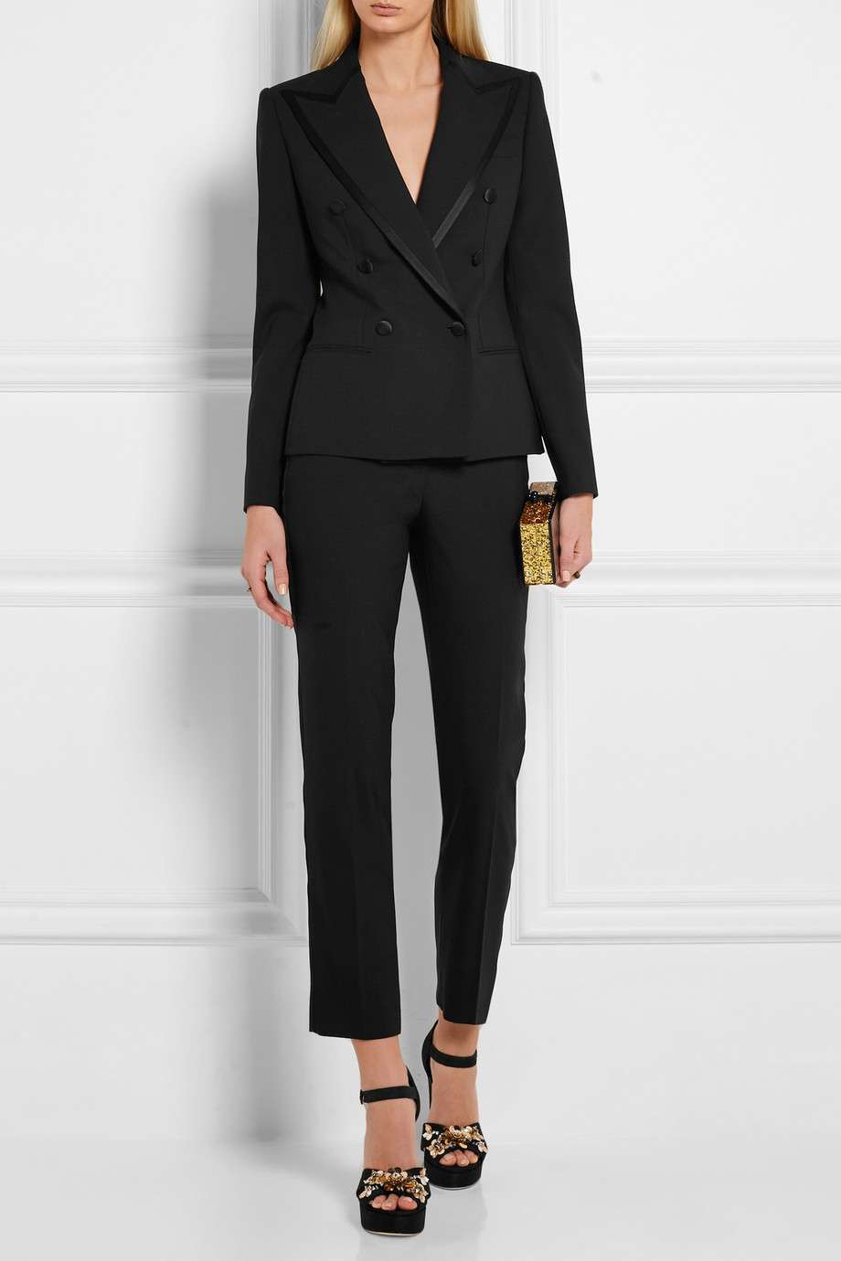 Tailleur con pantaloni cropped Dolce & Gabbana