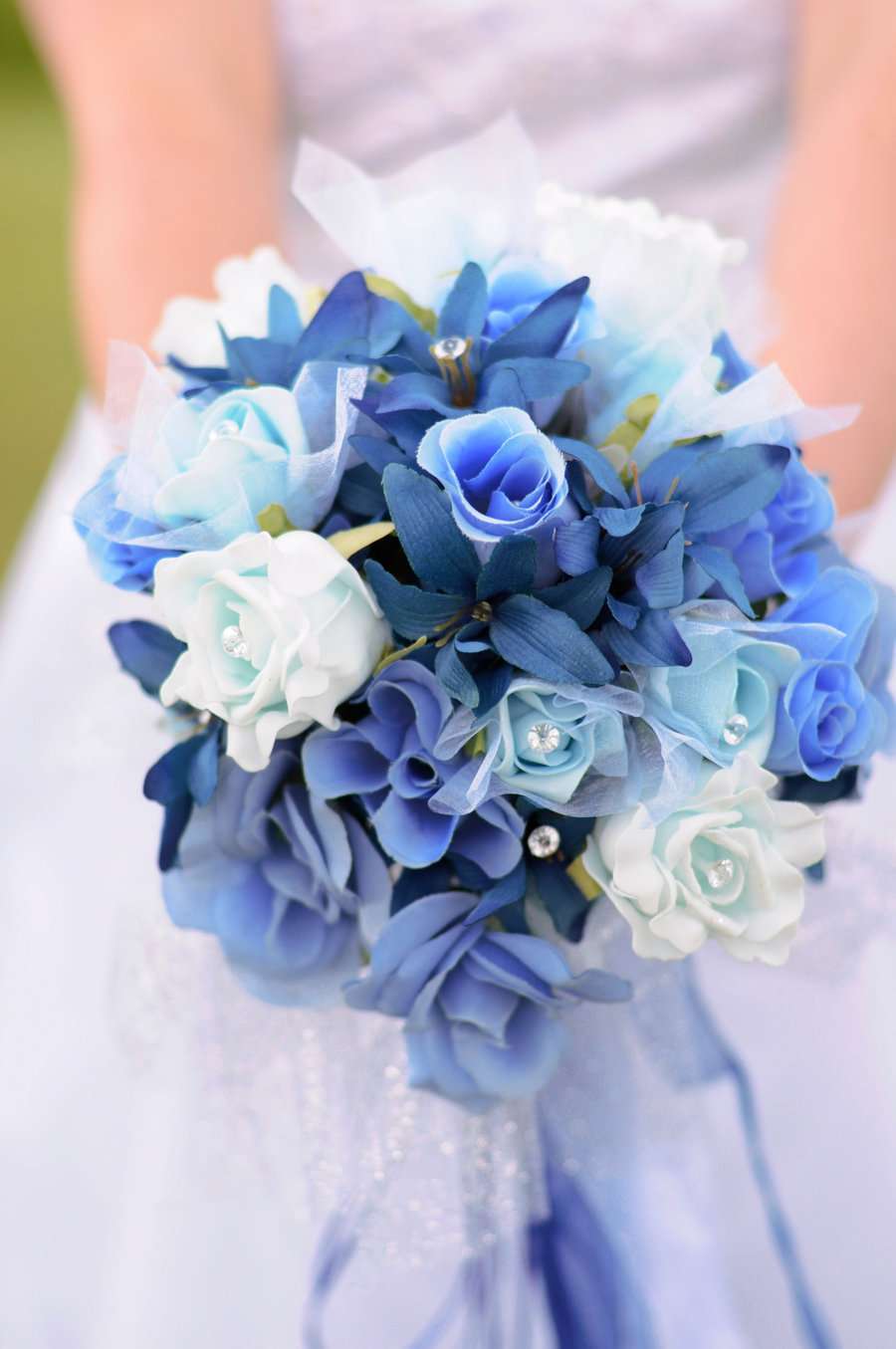 Bouquet azzurro e blu
