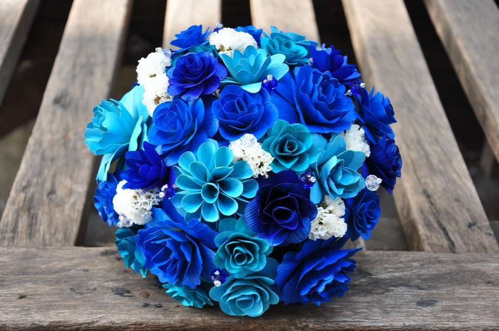 Bouquet azzurro intenso