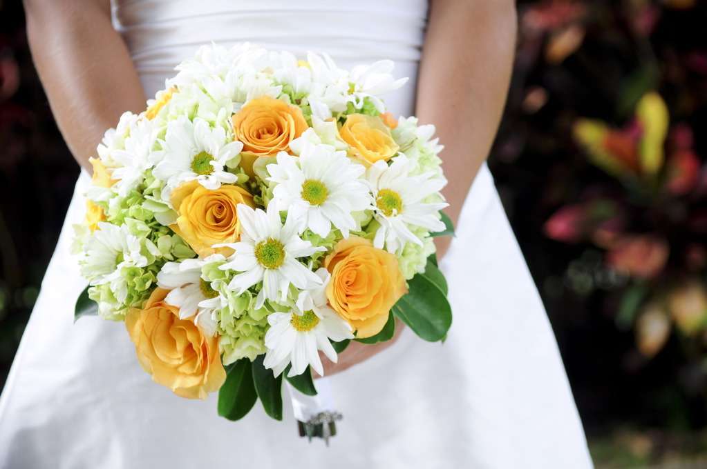 Bouquet bianco e giallo