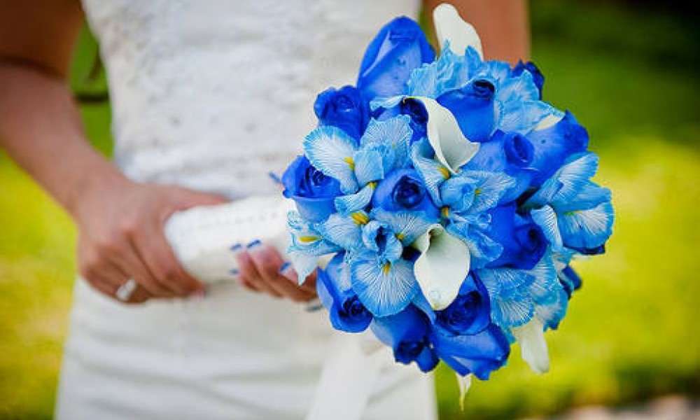 Bouquet chic blu