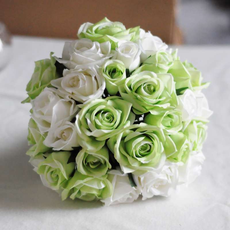 Bouquet da sposa verde