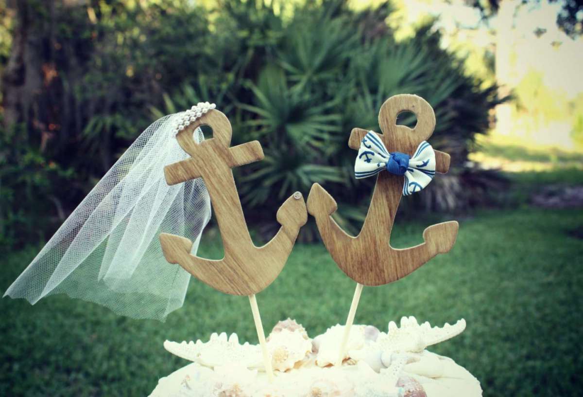 Cake topper con ancora