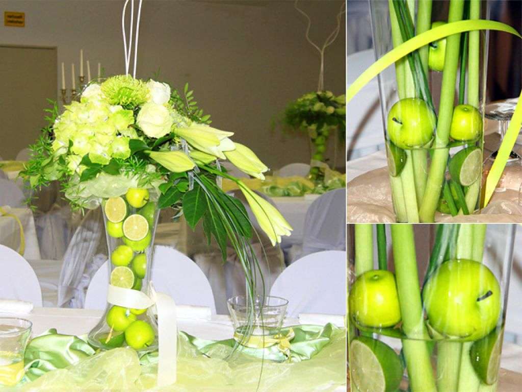 Decorazioni con mele e lime