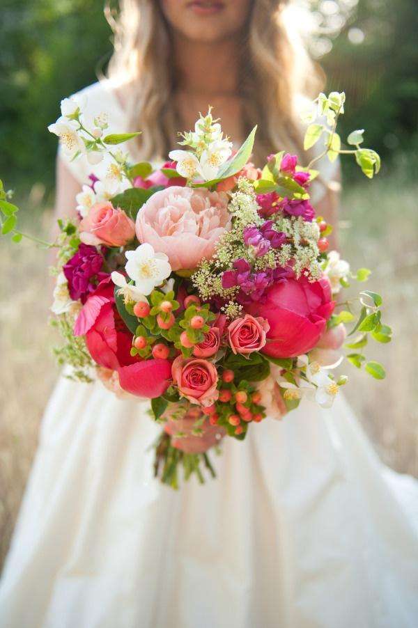 Bouquet da sposa colorato