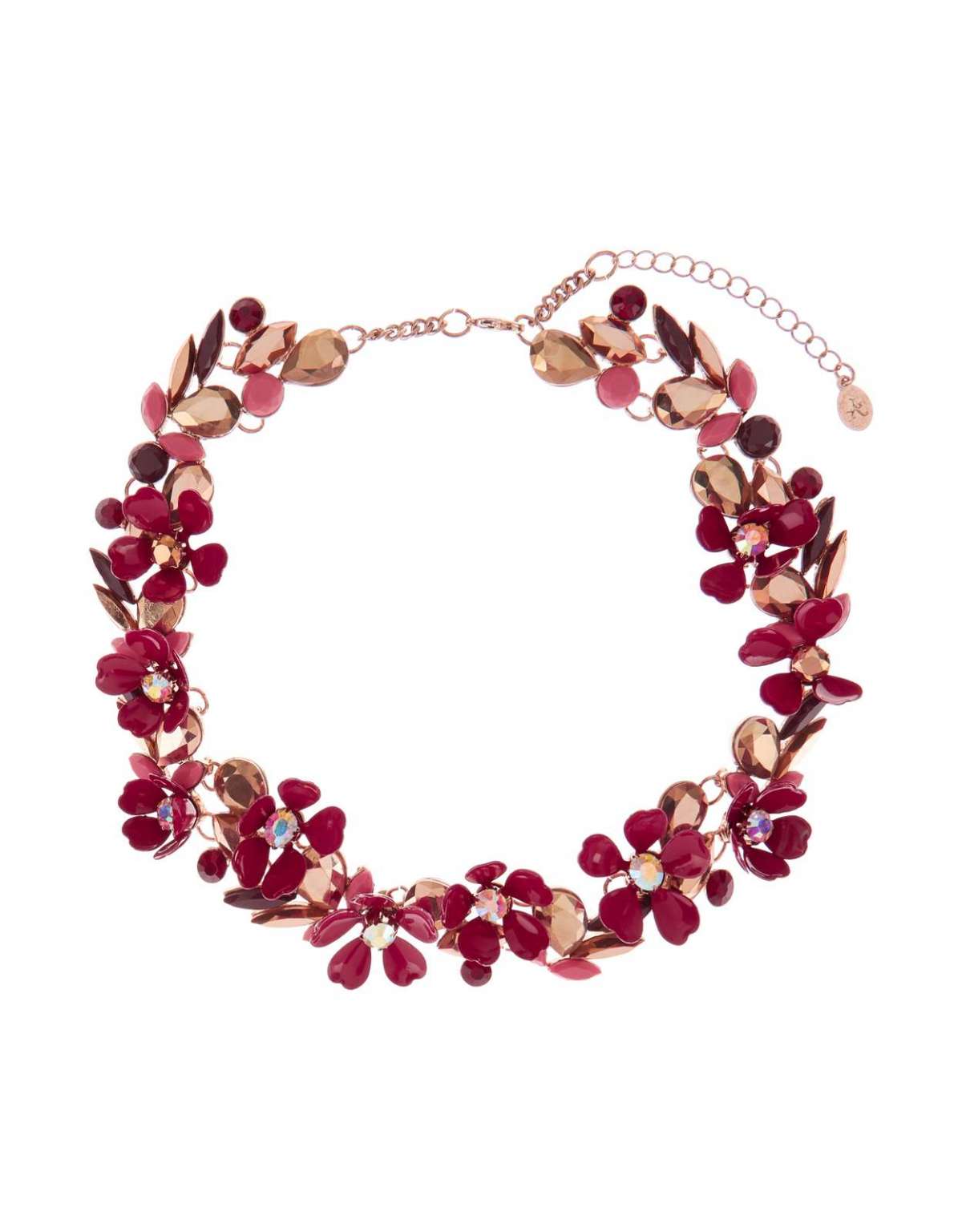 Collana con fiori rosa