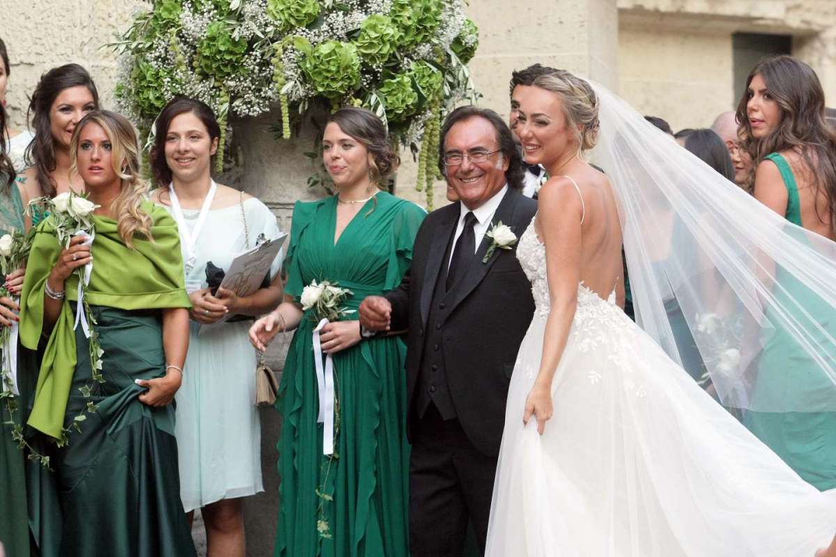 Cristel con il papà nel giorno del suo matrimonio