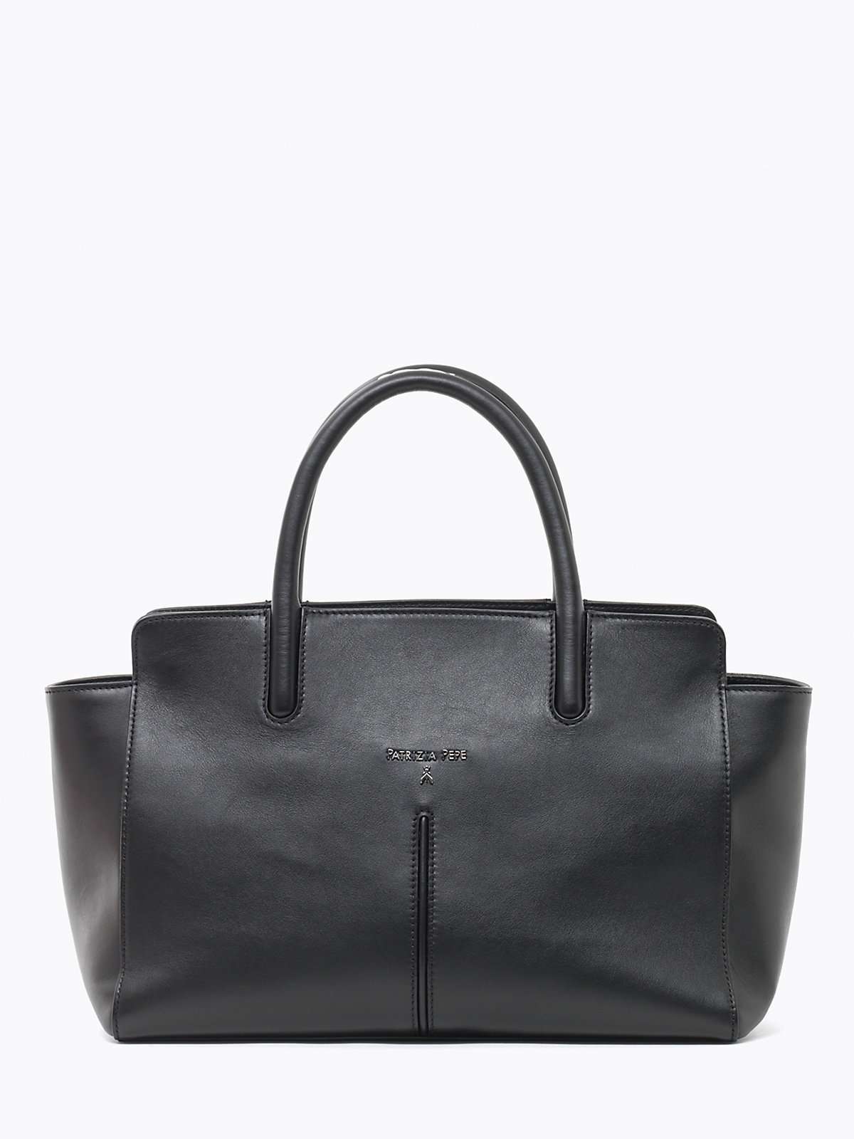 Handbag in pelle nera Patrizia Pepe