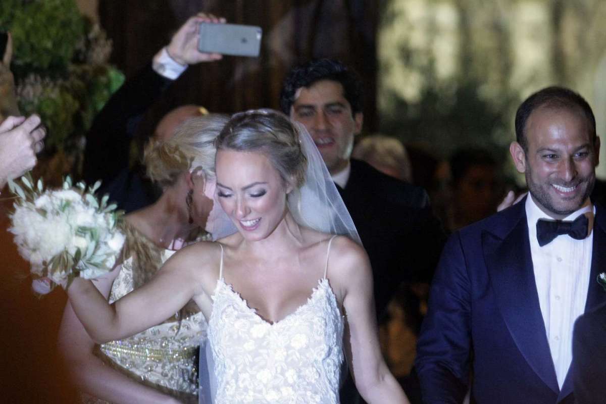 I neo sposi vip dopo la cerimonia nuziale