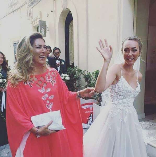 Romina Power con la sposa