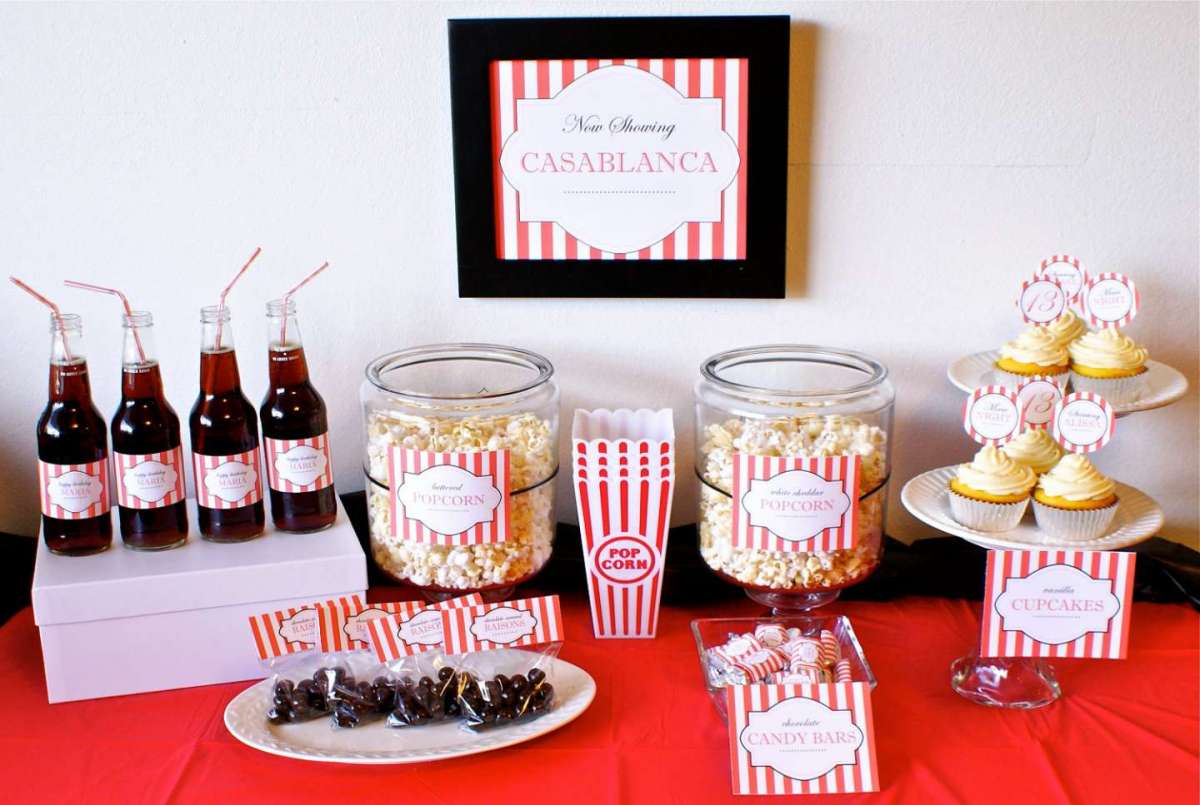 Buffet a tema cinema