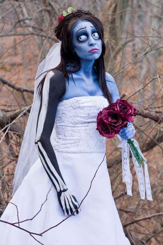 Costume da sposa cadavere per Halloween