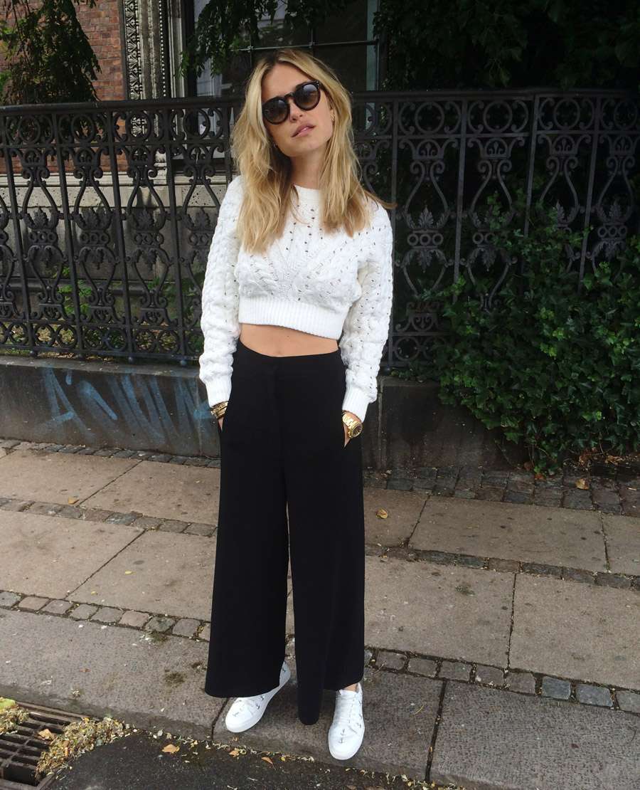 Cropped pants e cropped sweater