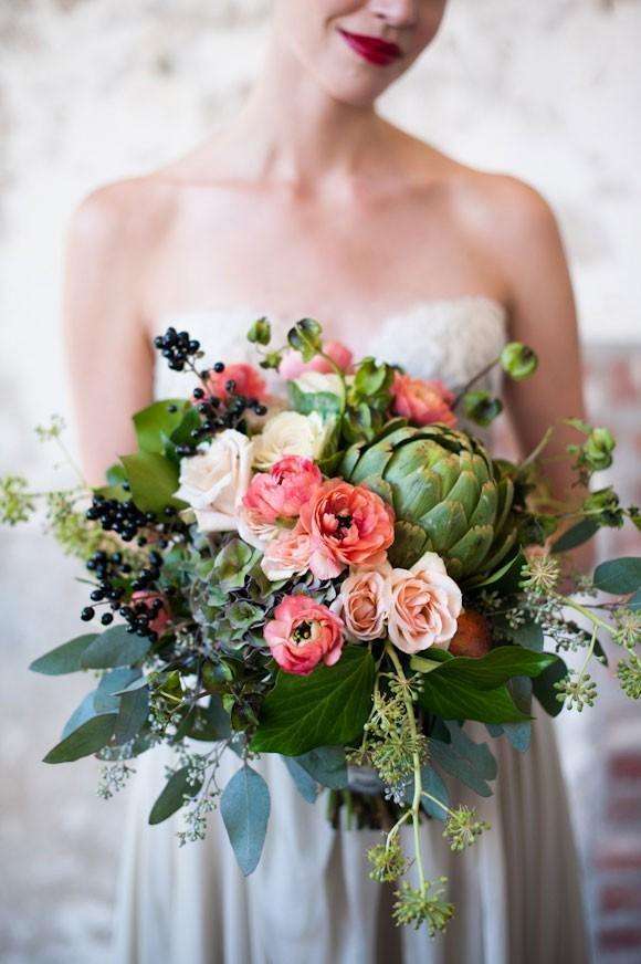 I carciofi nel bouquet della sposa