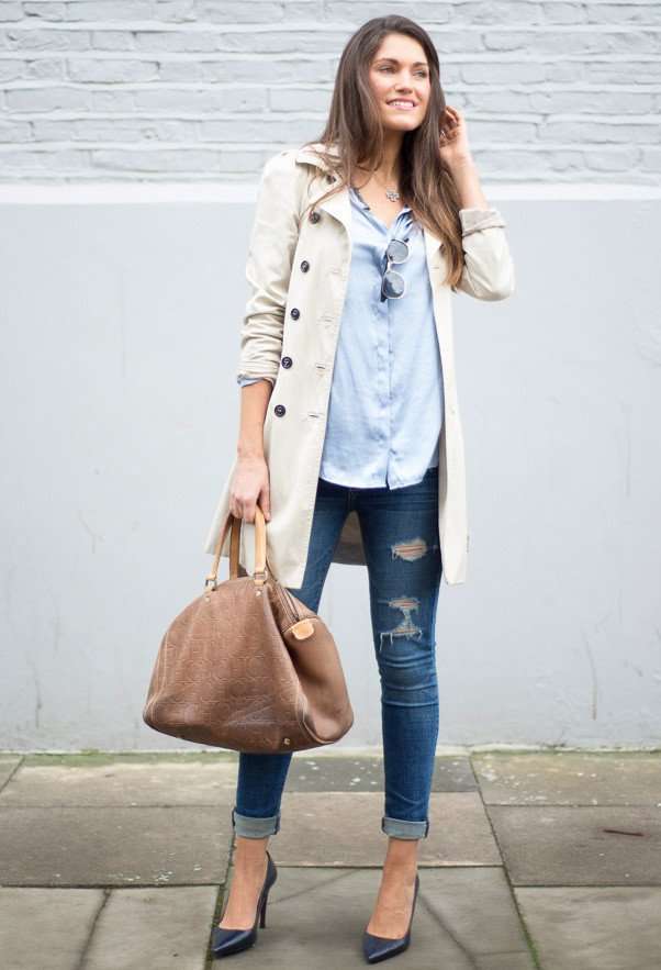 Jeans e trench