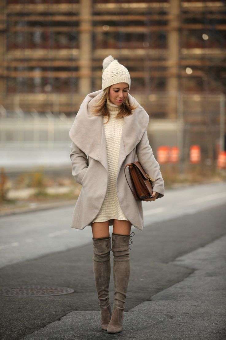 Look in sfumature di beige e tortora