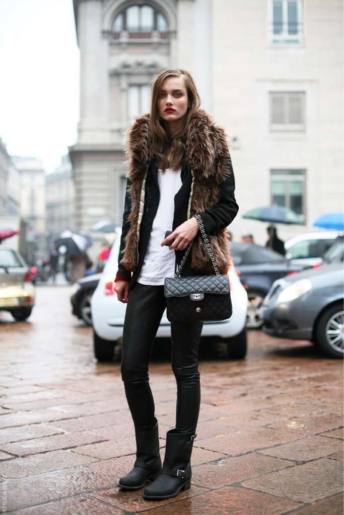 Outfit con biker boots