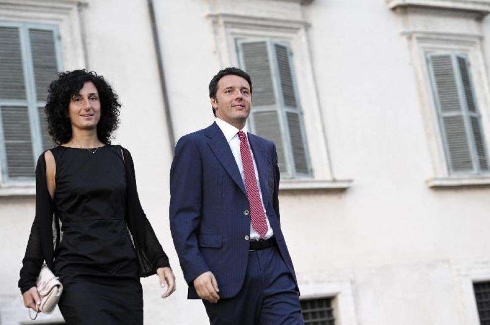 Renzi con la moglie Agnese