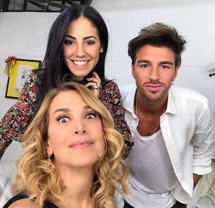 Barbara D'Urso con Andrea e Giulia