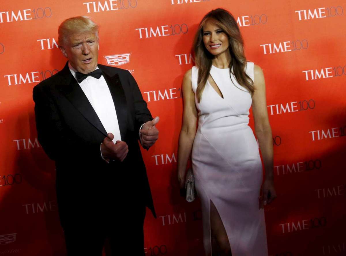 Donald Trump e la moglie a un galà
