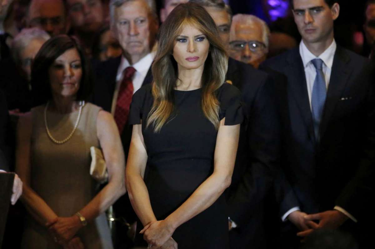 Melania Trump a un evento elettorale