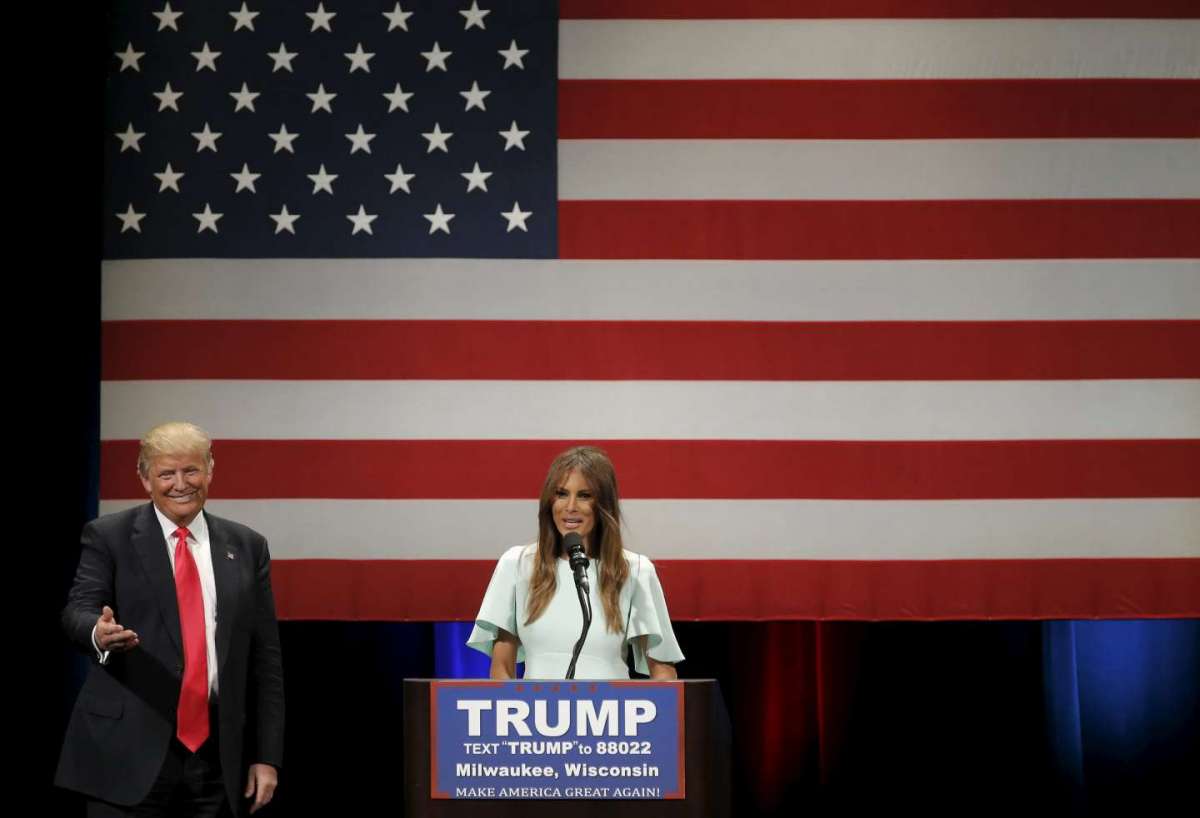 Melania Trump parla alla platea repubblicana