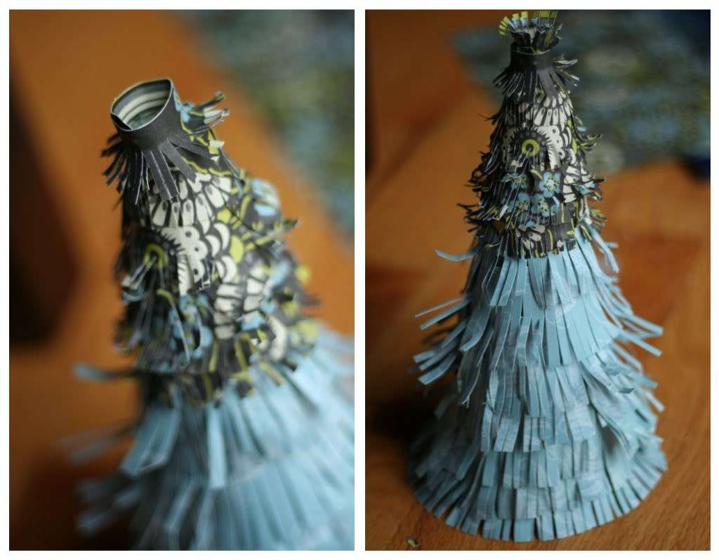 Albero Natale carta frange