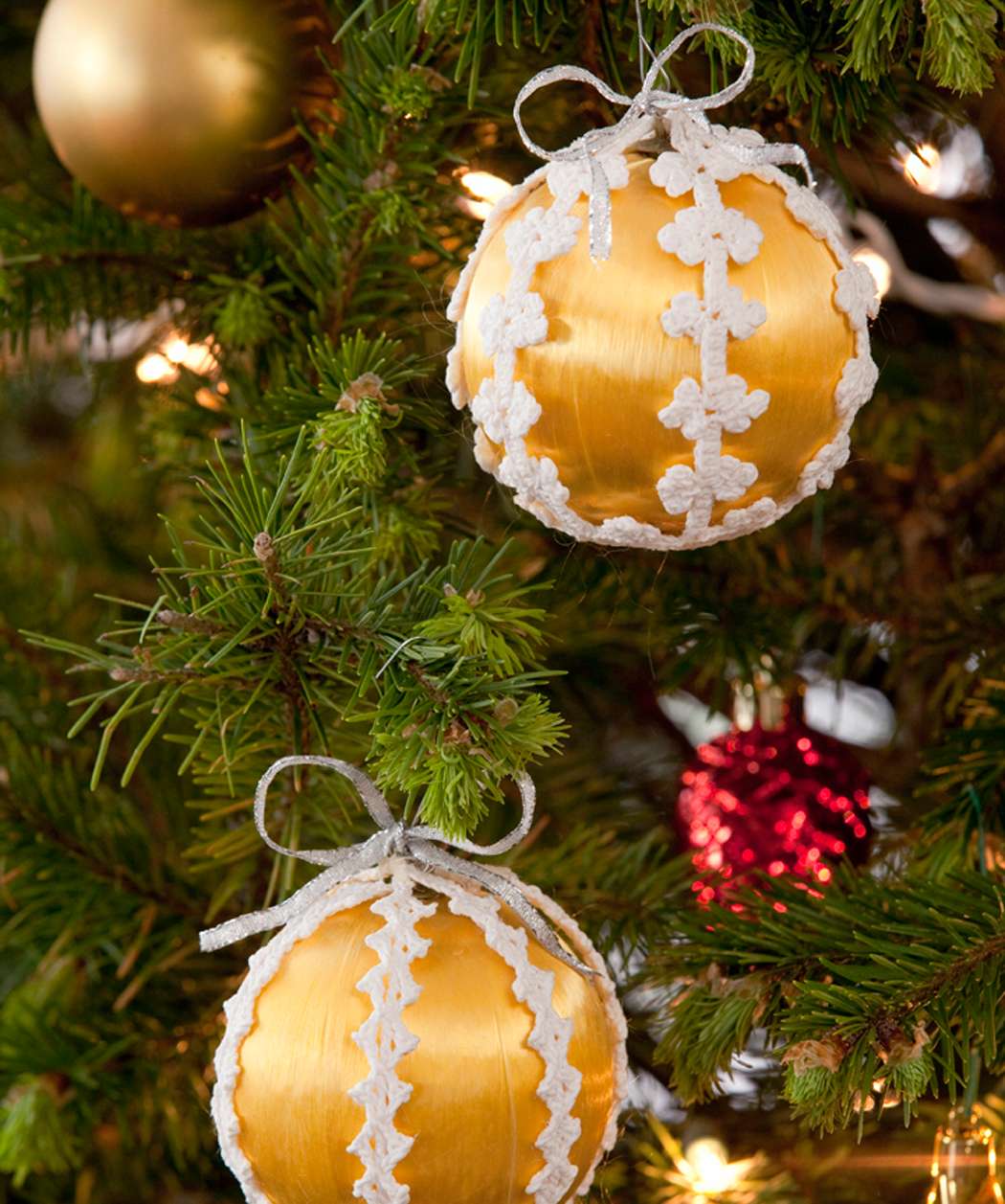 Bordino crochet per le palline di Natale