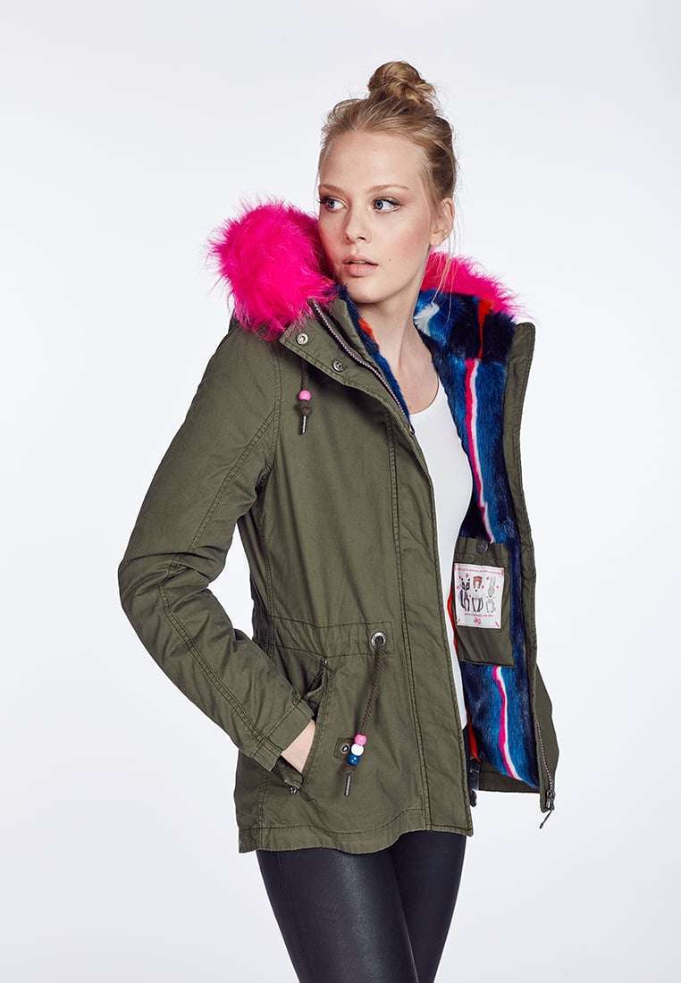 Parka corto con pelliccia MyMo