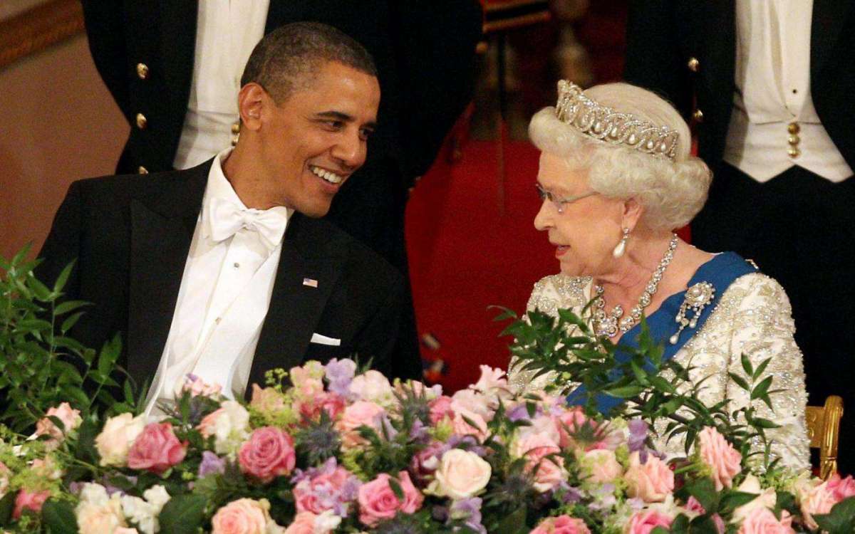 Barack Obama con la regina Elisabetta