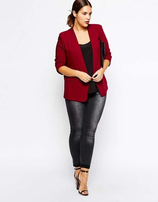 Blazer bordeaux sfiancato