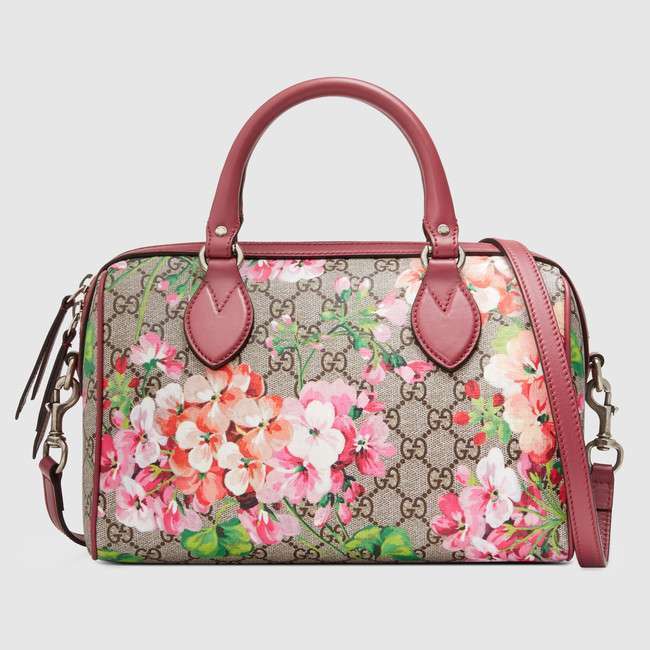 Borsa bauletto Gucci con stampa Blooms Supreme small