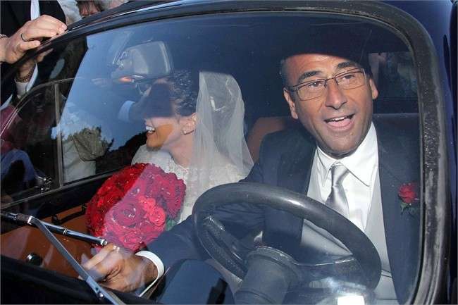 Carlo Conti e Francesca Vaccaro nel giorno delle nozze