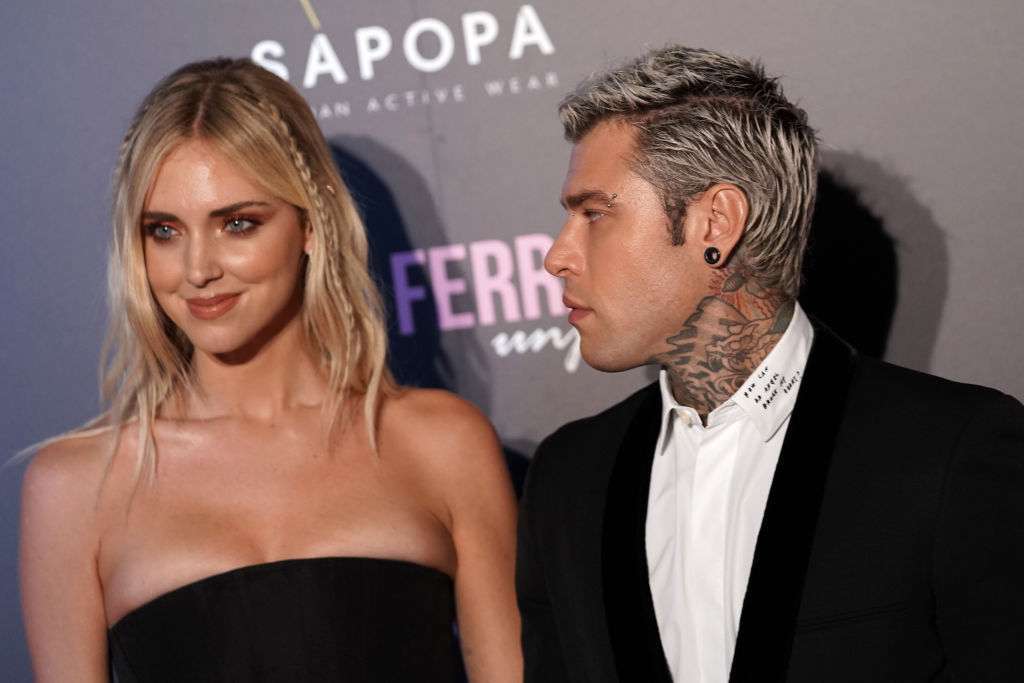 Chiara Ferragni e Fedez alla premiere di Unposted