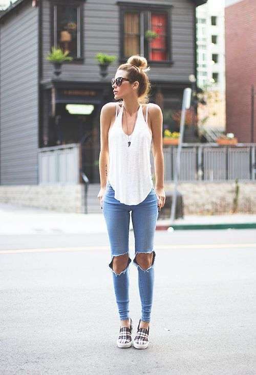 Look estivo con slip on