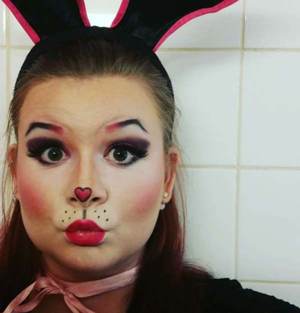 Make up da coniglietta con smokey eyes nero