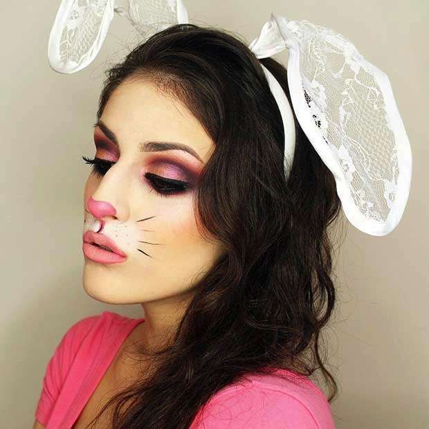Make up da coniglietta con smokey eyes
