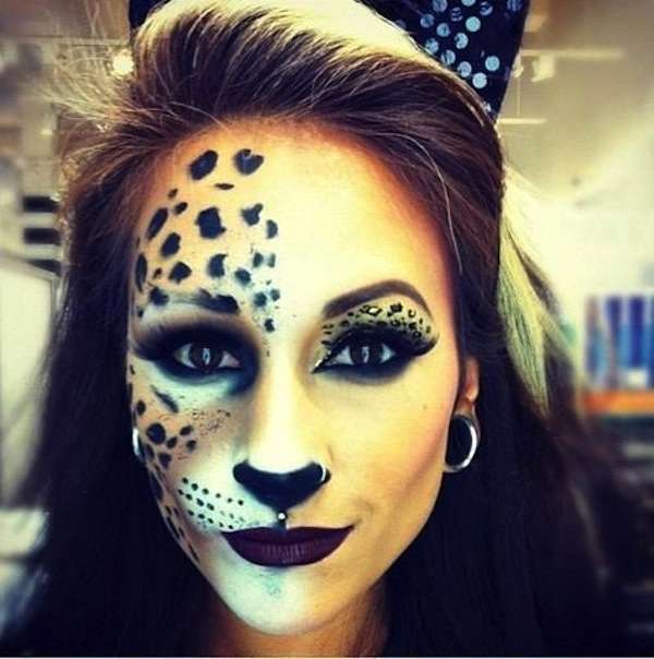 Make up da leopardo in stile rock