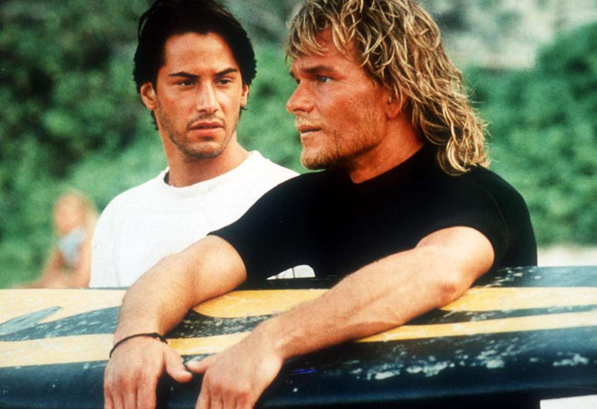 Patrick Swayze e Keanu Reeves in Point Break