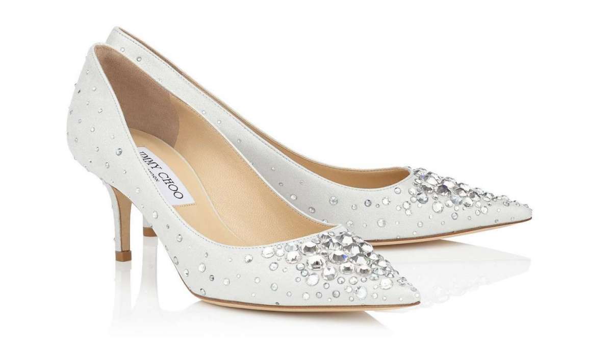 Pumps gioiello bianche