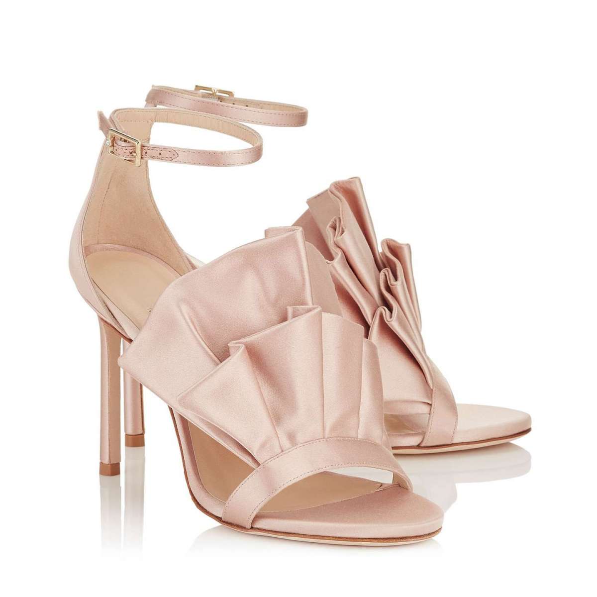 Sandali in satin rosa Jimmy Choo