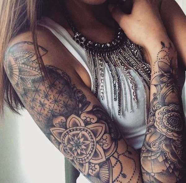 Tatuaggio mandala sul braccio