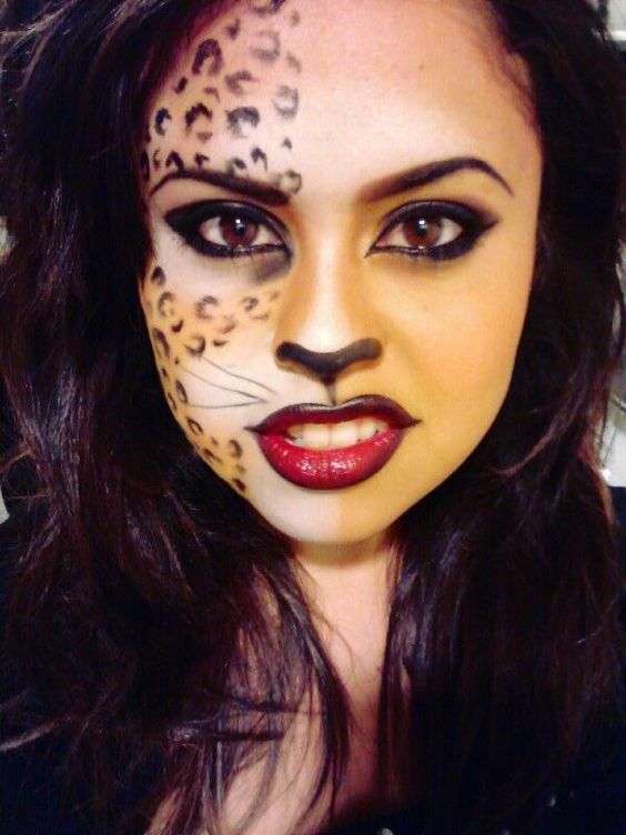 Trucco animalier da leopardo