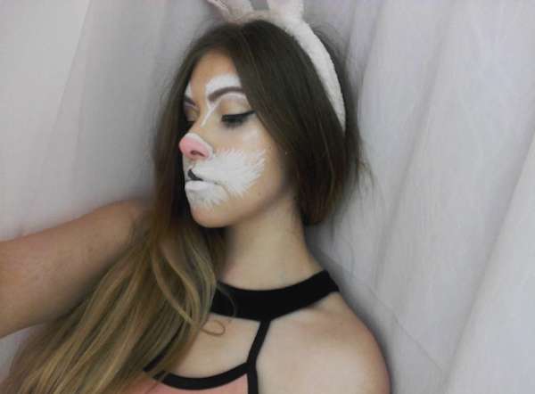 Trucco di Carnevale da coniglietta per il viso